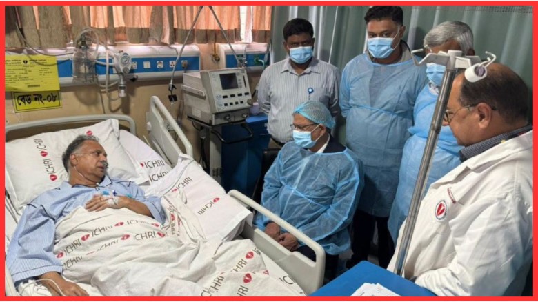 জ্বালানিমন্ত্রী ইকবাল হাসান মাহমুদকে দেখতে হাসপাতালে গেলেন রাষ্ট্রপতি