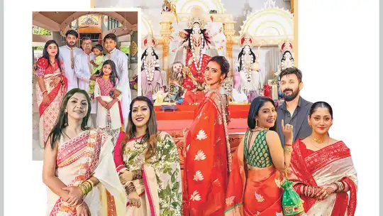 তারকাময় দুর্গোৎসব: ঢাকাই শোবিজ অঙ্গনের জনপ্রিয় মুখদের পূজা