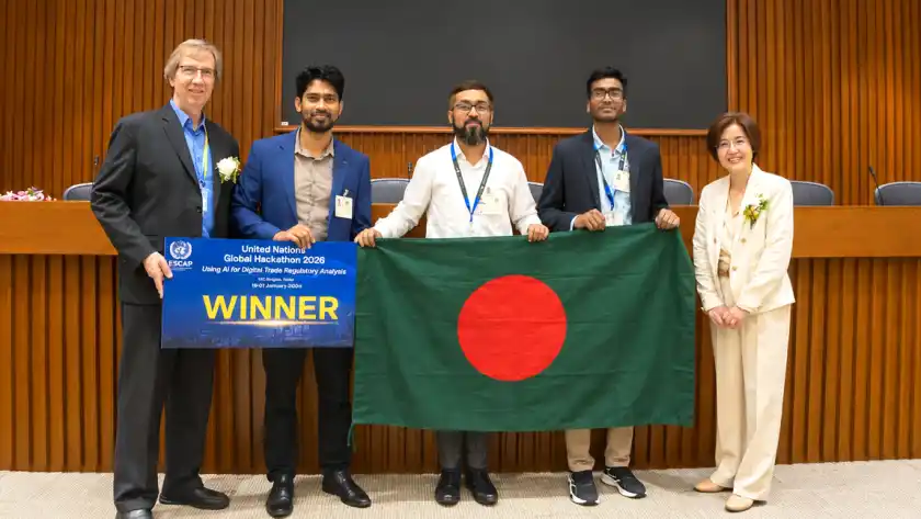 জাতিসংঘের এআই হ্যাকাথনে বিশ্বজয় বাংলাদেশের, নেতৃত্বে নওগাঁর 