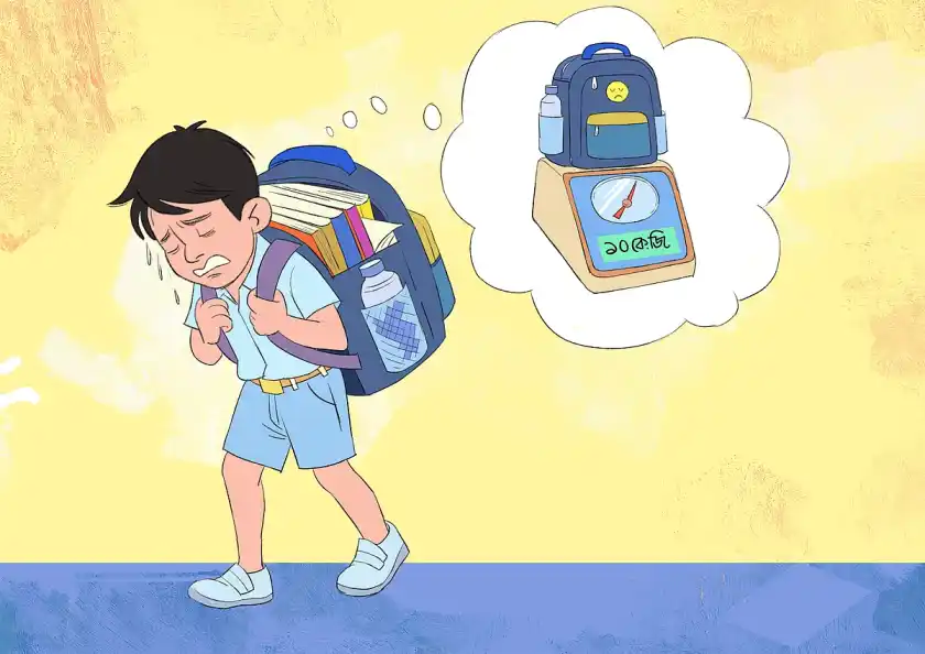 ভারী ব্যাগের কবলে শিশুরা, আইনি সুরক্ষার দাবি জোরালো