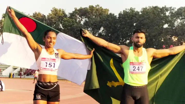 জাতীয় অ্যাথলেটিকসে সেরা স্প্রিন্টার হলেন ইমরানুর ও শিরিন