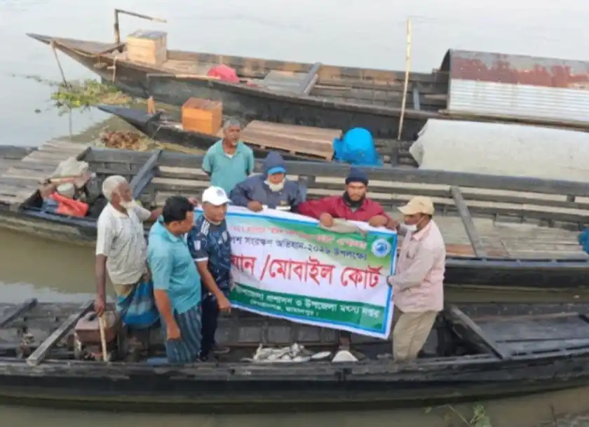 যমুনায় নিষেধাজ্ঞা অমান্য করে ইলিশ শিকার, দুই জেলের কারাদণ্ড