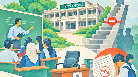 সরকারি কলেজে ফল বিপর্যয় ও শিক্ষক নিয়মিতকরণে দীর্ঘসূত্রিতা